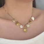 گردنبند آویز چارم طلایی