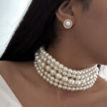 ست طوق و گوشواره مروارید