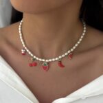 گردنبند آویز چارم میوه