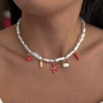 گردنبند مروارید آویز چارم - تصویر 2